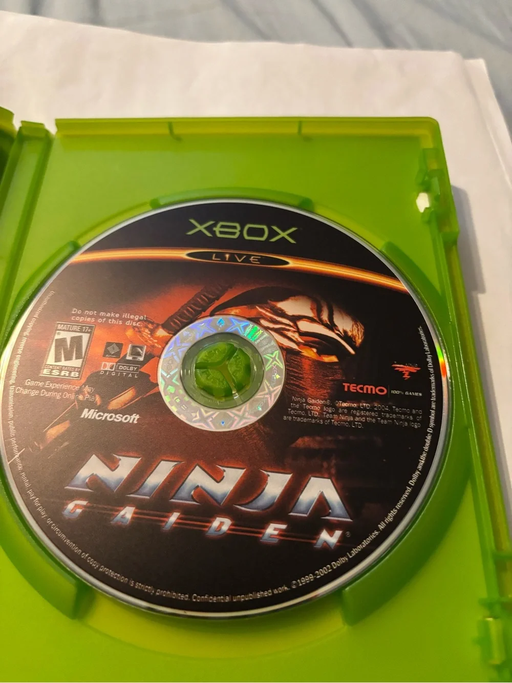 Xbox Ninja Gaiden CIB
